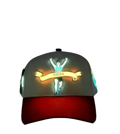 "Marathon Finish" Glow in The Dark Hat