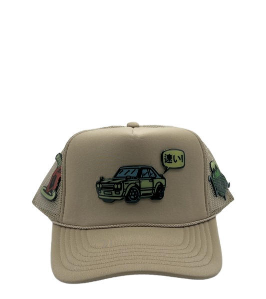 "Fast" Japanese Glow in The Dark Hat