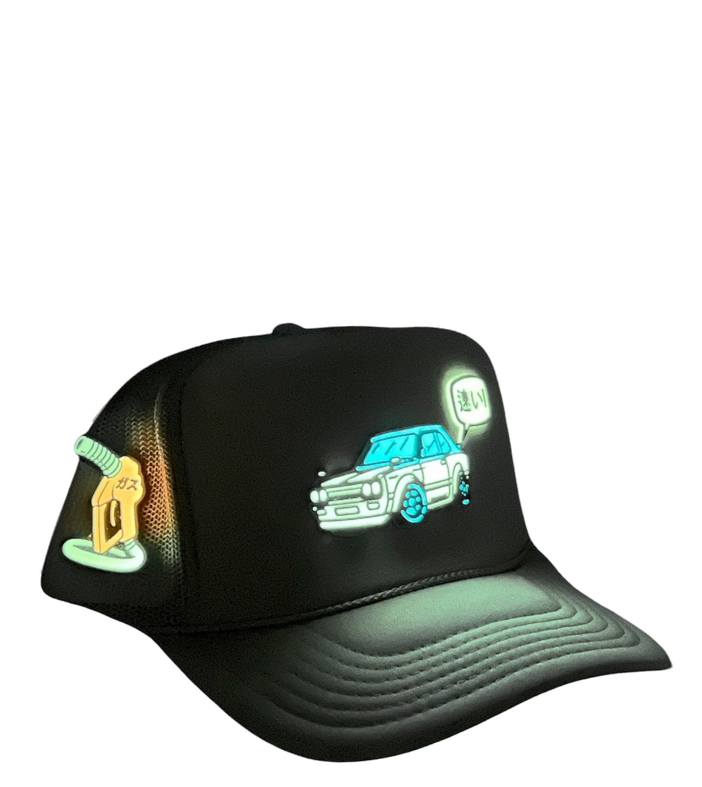 "Fast" Japanese Glow in The Dark Hat